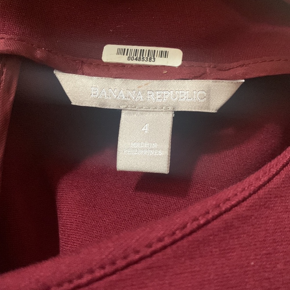 BANANA REPUBLIC Ponte Fit & Flare Skater Cocktail Dress With Pockets size 4 - Picture 13 of 13